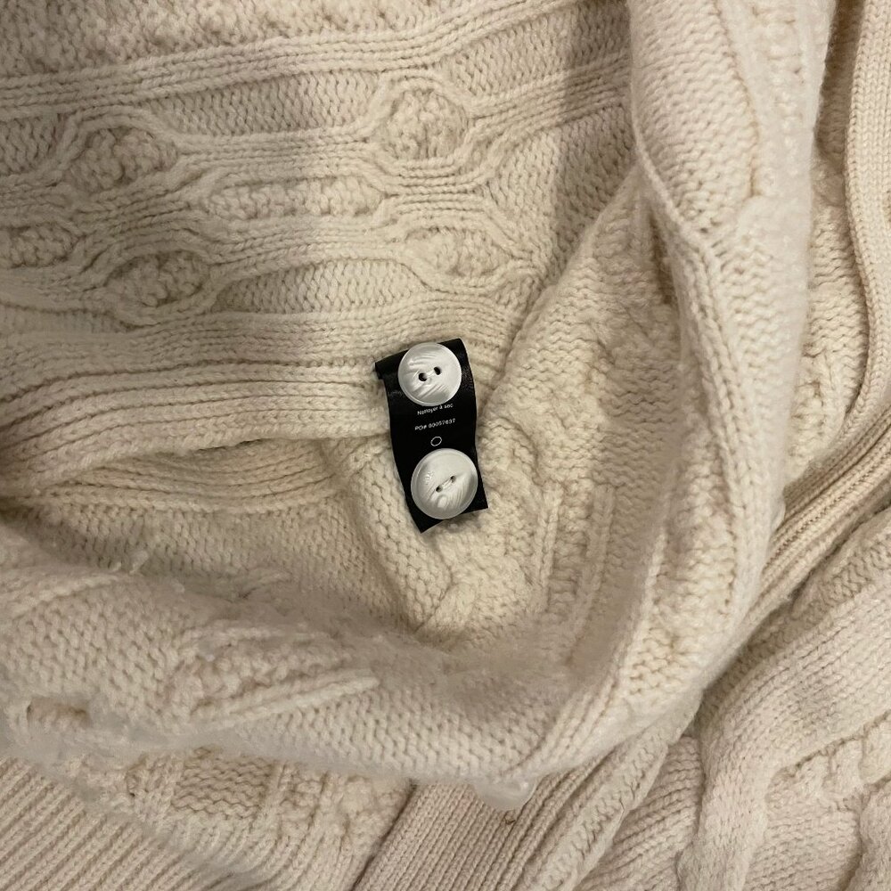 Rag & Bone Nora Oversized Cable-knit Merino Wool Cardigan - Picture 7 of 8
